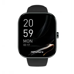 Ceas smartwatch HiFuture Lume, Ecran IPS 1.85 inch, Autonomie 7 zile, Bluethooth 5.3, 1 ATM Waterproof, Negru