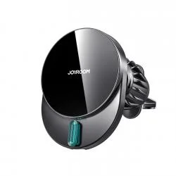 Suport auto Joyroom JR-ZS409, AirVent Mount, Compatibil MagSafe, Incarcare Wireless 15W, Rotire 360 grade, USB-C, Negru