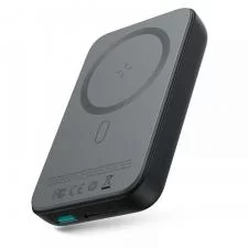 Baterie externa portabila Joyroom JR-W020 Mini 10000 mAh, compatibila MagSafe, Putere Wireless 15W, Cablu USB-C inclus, Negru