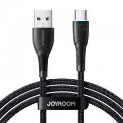 Cablu pentru incarcare si transfer de date Joyroom SA32-AC6, USB/USB-C, 100W, 1m, Negru