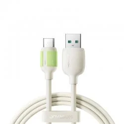 Cablu pentru incarcare si transfer de date Joyroom S-A53, USB la USB-C, 30W, 3A, 2 m, 480 Mbps, Bej