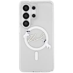 Husa Karl Lagerfeld IML KC Script cu MagSafe compatibila cu Samsung Galaxy S26 Ultra, Transparent