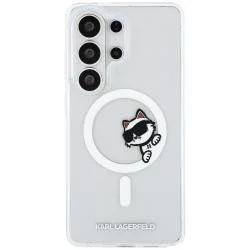 Husa Karl Lagerfeld IML Peekaboo Choupette cu MagSafe compatibila cu Samsung Galaxy S26 Ultra, Transparent