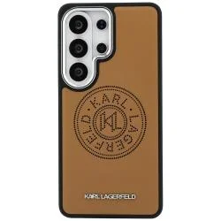Carcasa Karl Lagerfeld Perforated KL cu MagSafe compatibila cu Samsung Galaxy S26 Ultra, Maro