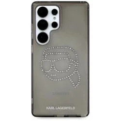 Husa Karl Lagerfeld compatibila cu Samsung Galaxy S25 Ultra, Rhinestones Karl Head Logo, Negru