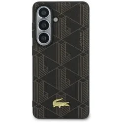 Husa Lacoste PVC Monogram The Blend cu MagSafe compatibila cu Samsung Galaxy S26 Plus, Maro