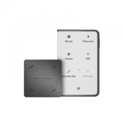 Portofel electronic Ledger Stax Crypto, pentru monede virtuale Bitcoin, Ethereum, NFT si altele, Black