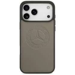 Carcasa din piele Mercedes Vintage Logo cu MagSafe compatibila cu iPhone 17 Pro Max, Bej