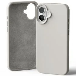 Carcasa Mercury Silicone compatibila cu iPhone 16 Plus, Bej