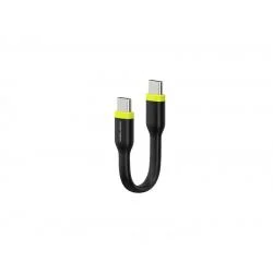 Cablu pentru incarcare si transfer de date Mobile Origin Compact, 2x USB-C, 60W, 10 cm, Negru