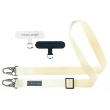 Snur pentru carcase Mobile Origin Lanyard Tape, 25 mm, Ajustabil 84-165cm, Alb