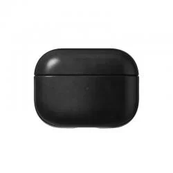 Carcasa din piele naturala NOMAD Leather compatibila cu Apple AirPods Pro 2 Black