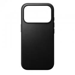 Husa din piele Nomad Modern Leather Case compatibila cu iPhone 17 Pro, Negru