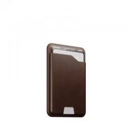 Portofel din piele Nomad Mag, Compatibil MagSafe, Maro