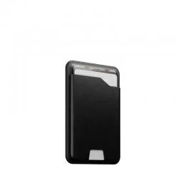 Portofel din piele Nomad Mag, Compatibil MagSafe, Negru
