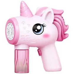 Masina de baloane din sapun Beline Unicorn, 19 x 17 x 7 cm, Roz