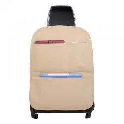 Organizator auto pentru scaun Armchair Seat, Piele ecologica, Waterproof, Bej
