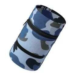 Husa arm band universala antebrat Fabric Fitness, Buzunar cu fermoar, Albastru