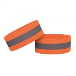 Banderola Armband universal Reflective Strap, 4 cm, Portocaliu