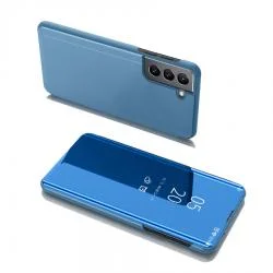 Carcasa Clear View compatibila cu Samsung Galaxy S22 Plus, Albastru