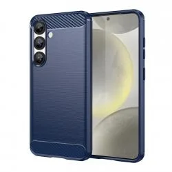 Carcasa Flexible Carbon compatibila cu Samsung Galaxy S25 Blue