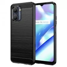 Carcasa Flexible Carbon compatibila cu Realme C33 Black