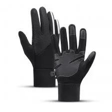 Manusi sport Insulated Gloves, Anti-Slip, Compatibile Touchscreen, Waterproof, Marime XL, Negru