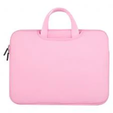 Geanta universala laptop 15.6 inch, Waterproof, Neopren, Roz
