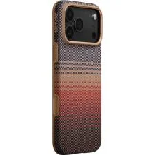 Carcasa Pitaka Aramid UltraGuard Sunset compatibila cu iPhone 17 Pro, Portocaliu