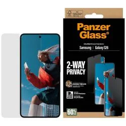 Folie sticla securizata Privacy SAFE by PanzerGlass Ultra-Wide Fit EasyAligner compatibila cu Samsung Galaxy S26, Negru
