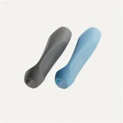 Set 2 manere prindere Paperlike Pencil Grips V2 compatibil cu Apple Pencil 1/2, pentru confort si precizie, Albastru/Gri