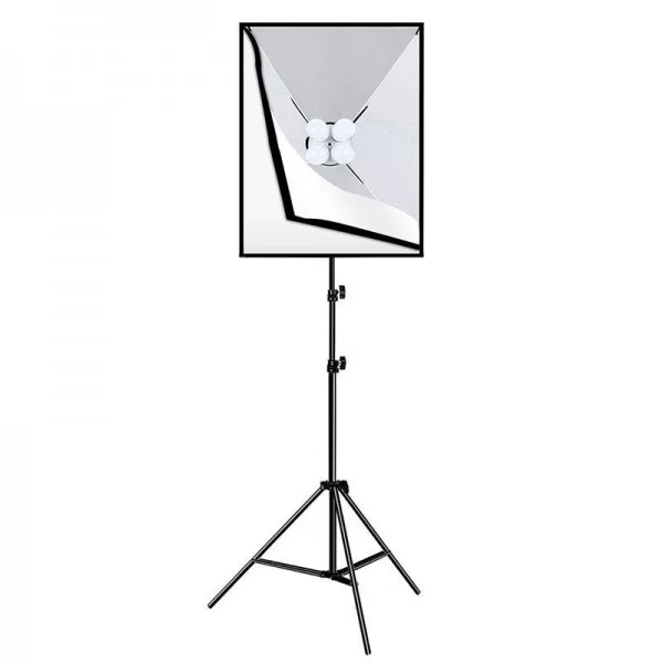 Trepied cu iluminare Softbox PU5071EU Puluz, 4 LED-uri, 20W, 5700K, 50x70cm, Negru
Cod produs: 102088