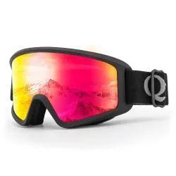 Ochelari de schi Qunature Black cu protectie UV, Negru