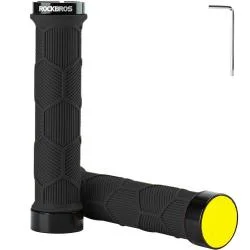 Mansoane de bicicleta Rockbros 40720007001, Cauciuc, Diametru interior 22mm, Negru