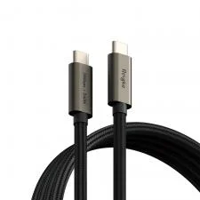 Cablu pentru incarcare si transfer de date Ringke USB 3.2, 2x USB Type-C, PD 240W, 5A, 20Gbps, 2m, Negru