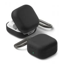 Carcasa Ringke Silicone compatibila cu Samsung Galaxy Buds 4 / 4 Pro, Negru