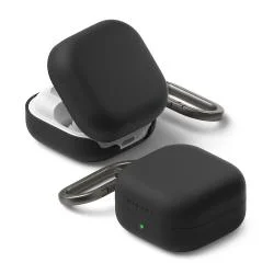 Carcasa Ringke Silicone compatibila cu Samsung Galaxy Buds 4 / 4 Pro, Negru
