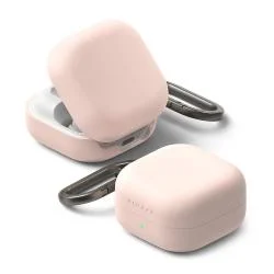 Carcasa Ringke Silicone compatibila cu Samsung Galaxy Buds 4 / 4 Pro, Roz