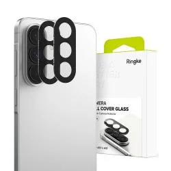 Set 2 folii sticla securizata camera foto Ringke Camera Full Cover compatibile cu Samsung Galaxy A57 5G, Negru