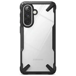 Carcasa Ringke Fusion X compatibila cu Samsung Galaxy A57, Negru / Transparent