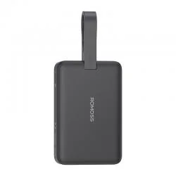 Baterie externa portabila Romoss WMS10, 10000 mAh, 30W, Wireless 15W, USB-C, Negru