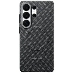 Husa Samsung Carbon Magnet cu MagSafe compatibila cu Samsung Galaxy S26 Ultra, Dark Grey