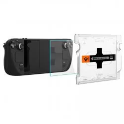 Folie protectie sticla Spigen GLAStR EZ Fit compatibila cu Steam Deck / Deck OLED Clear