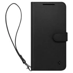 Husa cu snur Spigen Wallet S Plus compatibila cu Samsung Galaxy S23 Black