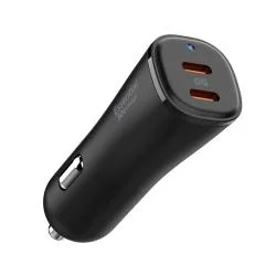 Incarcator auto Spigen EV502 ArcStation, 2x USB-C, 50W, Negru