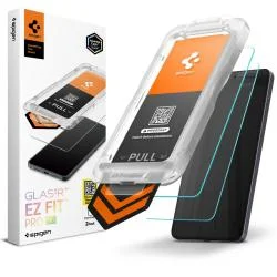 Set 2 folii sticla securizata Spigen Glass.tR EZ Fit Pro HD compatibile cu Samsung Galaxy S26, Transparent