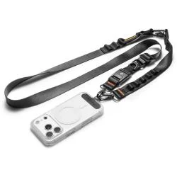 Snur pentru carcase Spigen DA30M Crossbody, Catarama Quick release, Negru