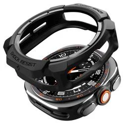 Carcasa protectie Spigen Rugged Armor compatibila cu Samsung Galaxy Watch Ultra 2 47 mm, Negru