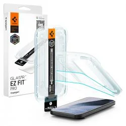 Set 2 folii sticla securizata Spigen Glas.tR EZ Fit Pro AluminaCore compatibile cu Google Pixel 11 Pro XL, Transparent