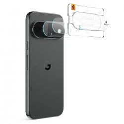 Set 2 folii sticla securizata camera foto Spigen Glass tR EZ Fit Optik Pro compatibile cu Google Pixel 11 Pro XL, Transparent